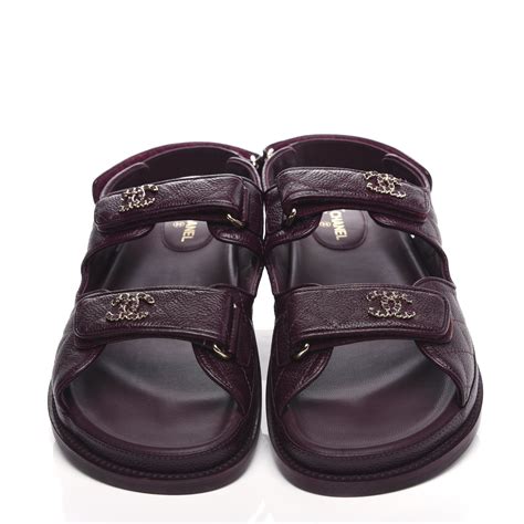 chanel velcro dad sandals